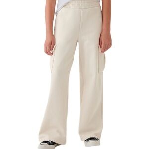 Gap Kids NWT Cream Vintage Soft Wide Leg Cargo Joggers Size (10-12)